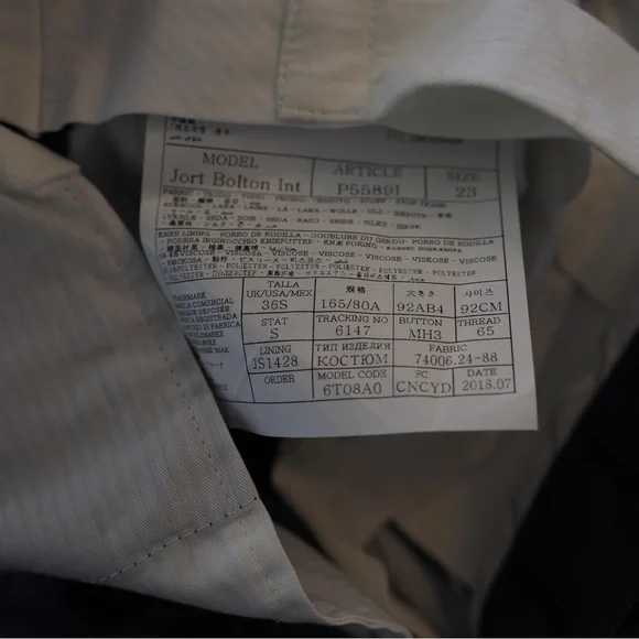 SuitSupply x Jort 3-Piece Blue Wool Suit - Picture 9 of 11